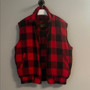 Vintage Plaid Puffer Vest